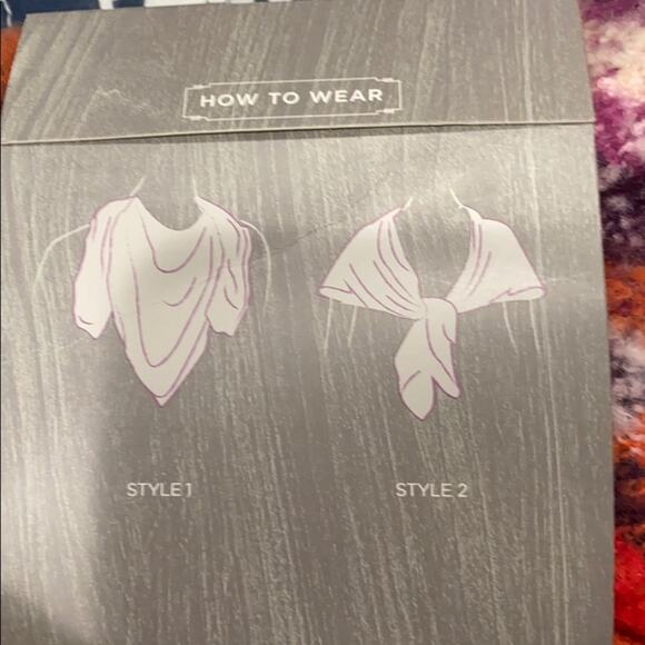 David and young plaid Triangle Scarf - Picture 5 of 8